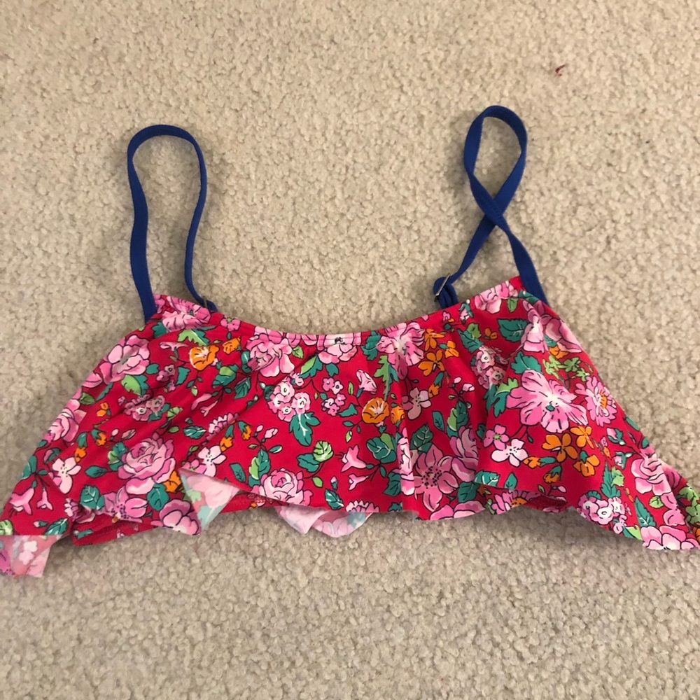 Floral swimsuit top